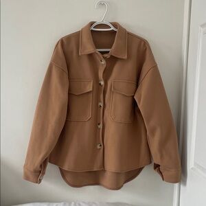 Women's Tan Shacket